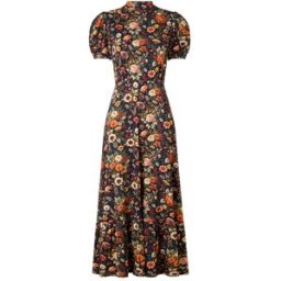 Joe Browns Robe longue Joe Browns en jersey à col montant à fleurs d'automne Noir FR 44 (EU 42)