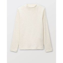 MONOPRIX Sous-pull à col montant avec fibres métallisées en coton BIO 10 ans