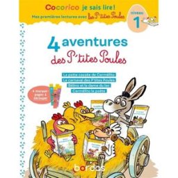 4 aventures des p'tites poules : niveau 1 Marie-Christine Olivier Bordas