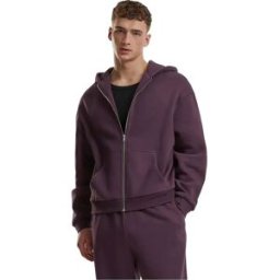 Urban Classics Sweat-shirt à Zip Tb7284 Plum Purple 5XL Homme