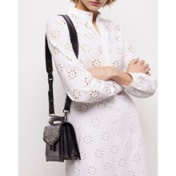 The Kooples - Robe longue en broderie anglaise blanche 1