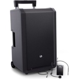 LD Systems ANNY® 12 BPH B8 - Enceinte de sonorisation 12″ portable Bluetooth® alimentée - Haut-parleur actif sans fil