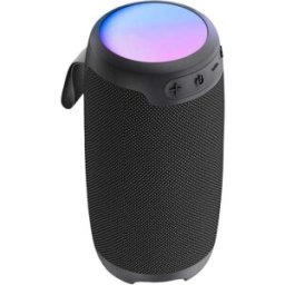 Enceinte Bluetooth 10w Portable Autonomie 10h Et Led Multicolore Noir Akashi