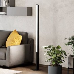 EGLO connect Simolaris-Z lampadaire LED Connect Simolaris-z, dimmable, noir, Salon / Salle à manger, Métal, Moderne