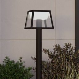 EGLO Borne lumineuse LED solaire Altilia, hauteur 106 cm, noir, capteur Altilia, noir, Matière Plastique, Moderne, Lampe Solaire