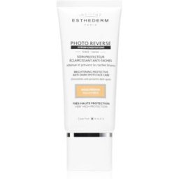 Institut Esthederm Photo Reverse Protective Anti-Dark Spots Tinted Face Care crème teintée protectrice anti-taches pigmentaires haute protection solaire teinte Medium Beige 50 ml