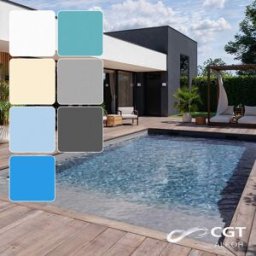 CGT-Alkor Liner PVC armé Aquastone 3D CGT Alkor (180/100e) - Blanc -