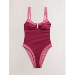 Next Maillot de bain texturé Utrim Tummy Control rouge FR 52 (EU 50)