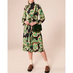 Tara Jarmon - Robe Ronnie vert motif 38