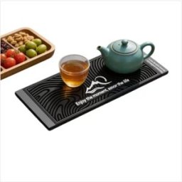 INF Tapis de bar extérieur antidérapant en caoutchouc souple résistant à la chaleur - Tapis d'égouttage pour service à thé noir