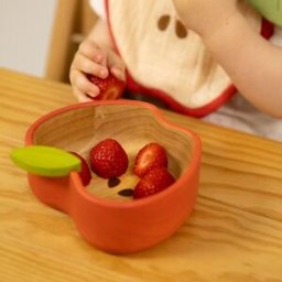 Oli & Carol Set repas bébé bol et cuillère Pepa la pomme