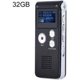 YONIS Dictaphone 32gb Réduction De Bruit Enregistrement Hd Haute Qualité Écran Oled