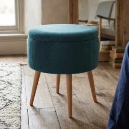 Homitis - Pouf Berlin Babyface émeraude - D. 45 cm x 3 cm x H . 24.5 cm OS