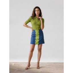 Tara Jarmon - Jupe Jada bleu/vert 40