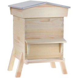 Ecoruche : Ruches Classiques en Bois Ruche chalet à tenons Dadant 12 cadres + Hausse