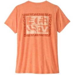 T-shirt technique PATAGONIA W's Cap Cool Daily Shirt - Mother Rays (Peach Sherbet) Femme XS