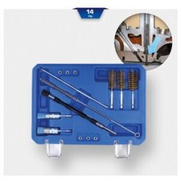 Brilliant Tools Kit de nettoyage pour siège et conduit d'injecteur, 14 pcs (BT551380)