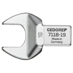 Clé à fourche d'insertion 7118-27 27mm 14x18 mat chromé CV GEDORE (7690960)