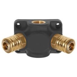Riegler Boîte d'extrémité G1/2, 2 raccords standards NW7,2, max. 15 bar air (EVDK12-2)