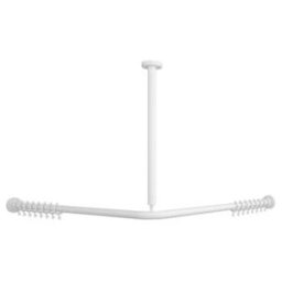 V&B; Vicare Barre de douche fonction 100x100 cm, blanche, pour rideau, d’angle ; Villeroy & Boch (92170668)