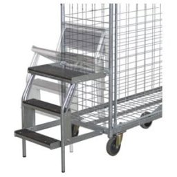 VARIOfit Escabeau à 3 marches pour chariot de préparation de commandes (zsw-200.000)