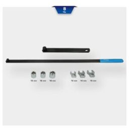 Brilliant Tools Jeu de clés pour poulie et tendeur, 8 pcs (BT571050)
