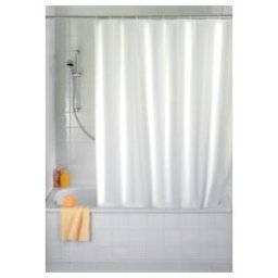 WENKO Rideau de douche Uni Blanc, anti-moisissure (20151100)