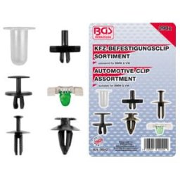 BGS Assortiment de clips de fixation automobiles pour BMW & VW 290 pièces ; BGS technic (9042)