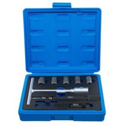 Jeu de fraises pour siège d’étanchéité d’injecteurs 9 pièces Kraftmann ; BGS technic (62604)