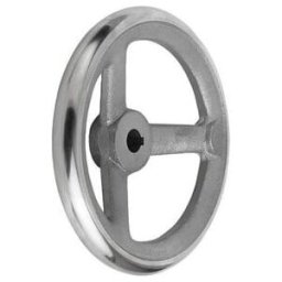 KIPP Volant manuel DIN 950 Ø 315 Fonte grise Alésage 26H7 Rainure (K0671.1315X26)