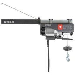 Palan de traction à câble électrique STIER, capacité de charge 250kg, puissance 500W, Hauteur de levage (904380)