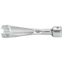Clé pour tuyau d'injecteur 4550-5 ∙ Carré creux 12,5 mm (1/2 pouce) ∙ Profil à 12 pans extérieurs ∙ 14 HAZET (4550-5)