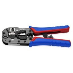 KNIPEX Pince à sertir pour connecteurs RJ45, manches bi-matière, brunie 190 mm (97 51 13)