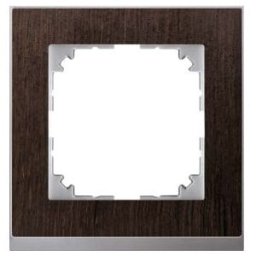 Merten Cadre décoratif 1 poste Wengé/aluminium MEG4010-3671 (MEG4010-3671)