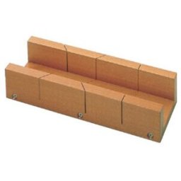 ECE Boîte à onglets L300×I62×P37mm Bois de hêtre rouge laqué (225)
