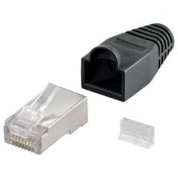 Goobay Connecteur RJ45 Cat5e STP blindé bleu 68749 (68749)