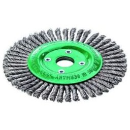 LESSMANN Brosse ronde Ø125mm, perceuse, fil 0,5mm, inox 6mm, 15000 tr/min (473801EZ)