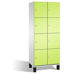 Cabinet Cambio C+P sur pieds, 8 compartiments, H1980xL800xP525mm avant Viridian vert carrosserie gris clair ; C + P Möbelsysteme (45103-22 S10020)