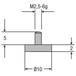 Helios-Preisser Insert de foire M2,5 mm 10,0 mm (0710162)
