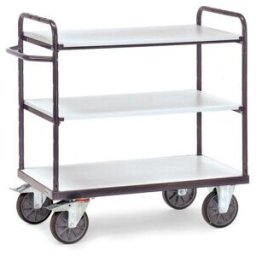 fetra Chariot à plateaux ESD 9101 - charge max. 600kg Pneus TPE-ESD (9101)