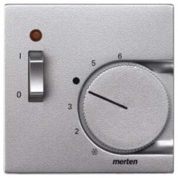 Merten Plaque centrale alu pour insert thermostat d’ambiance 536160 (536160)