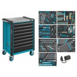 Servante d’atelier servante d'atelier Assistent Hazet 179NX-8/206, tiroir plat: 8 x 81 x 522 x 398 mm, nombre d'outils : 206 (179NX-8/206)