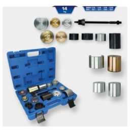 Brilliant Tools Coffret d'outils pour silent-blocs, pour BMW, 14 pcs pour E36, E46, E38, E39, E60, E61, E31, E90, E91 (BT672050)