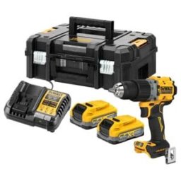 Stanley Perceuse-visseuse à percussion sans fil 18V 3,5Ah avec 2 batteries Chargeur rapide (DCD805S2T-QW)
