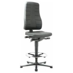 Chaise d'atelier pivotante All-In-One Highline patins + repose-pieds mousse inté ; Bimos (9641-2000)