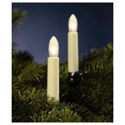 Hellum Guirlande de bougies rainurées 20 pièces LED blanc chaud 812046 (812046)