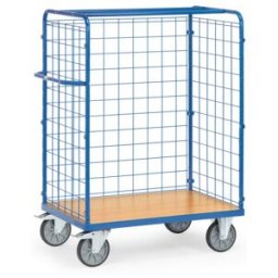 fetra Chariot à paquets 8483-1 parois grillagées - charge max. 600kg pneus TPE (8483-1)