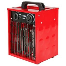 Appareil de chauffage électrique STIER Basic 2,0 kW 150 m³/h, caisson en céramique, thermostat continu, radiateur chantier, radiateur soufflant (904471)