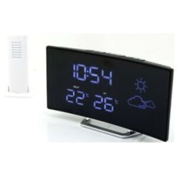 Soundmaster Radio-réveil radio FUR100 noir Station météo Tuner PLL (FUR100)