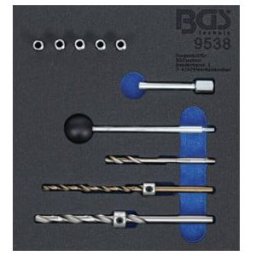 Insert de servante d'atelier 1/6: Kit de réparation de filetages pour vis de fixation d’injecteur 10 pièces Kraftmann ; BGS technic (9538)